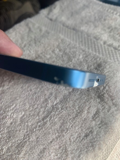 Apple iPhone 13 rear housing back glass chasis blue ( D )