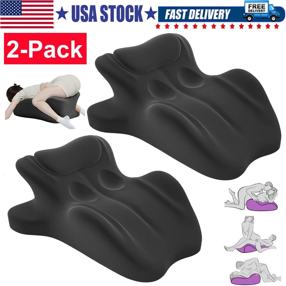 2 Pack Sweet Spot Couple Pillow Couple Pillow Hip Pad Wedge Pillow Memory Foam