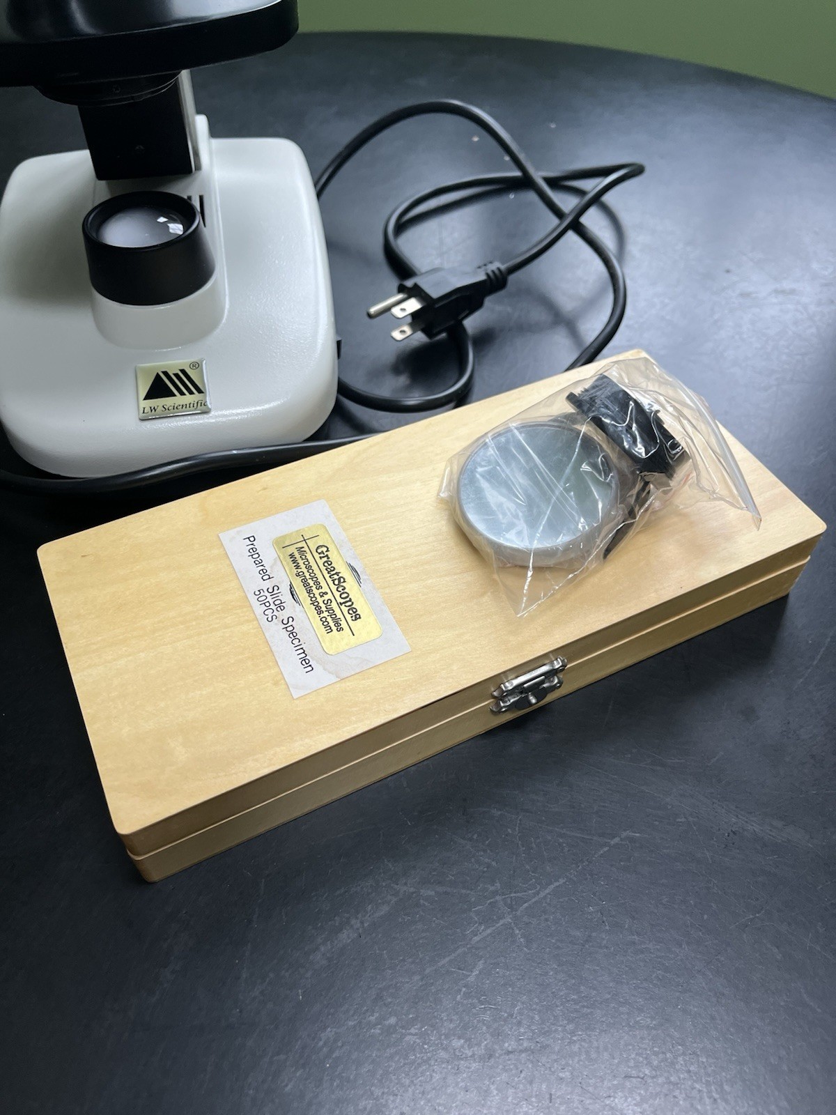 LW Scientific Explorer II Student Microscope with Specimen Slides