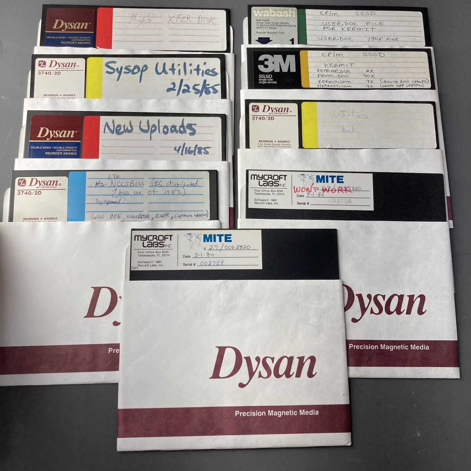 CP/M And Utilities MITE Mycroft Labs 8 Inch Floppy Diskette 80s IMSAI Altair