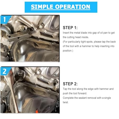 Oil Pan Separator Tool for Most Vehicles, Gasket Separator Tool, Engine