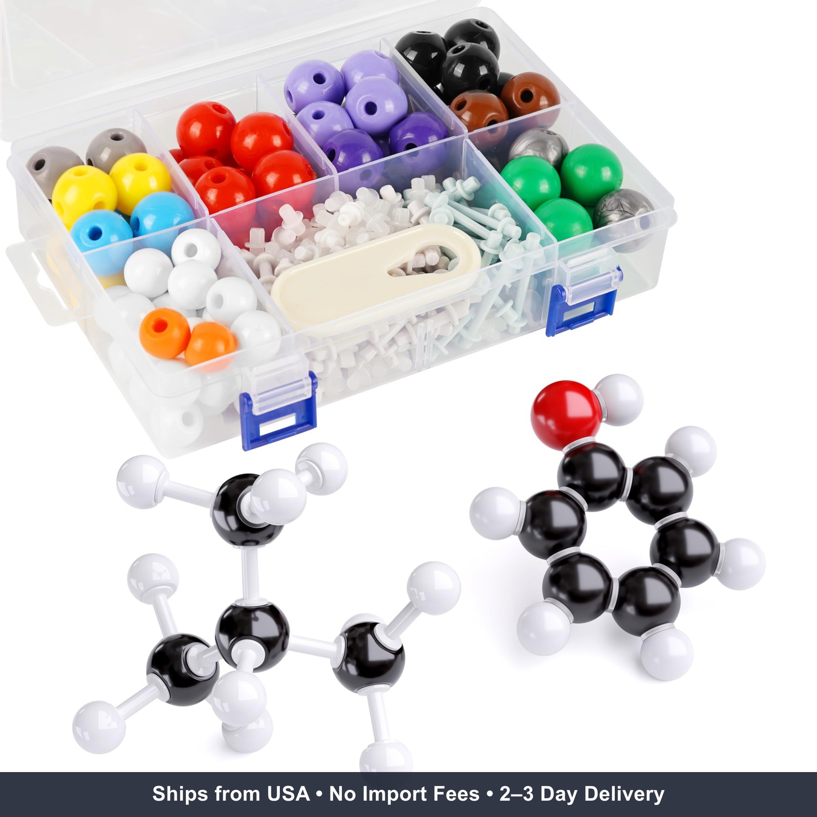 Molecular Model Kit, 240 Pcs Organic Molecular Chemistry Set, Atom Element Model