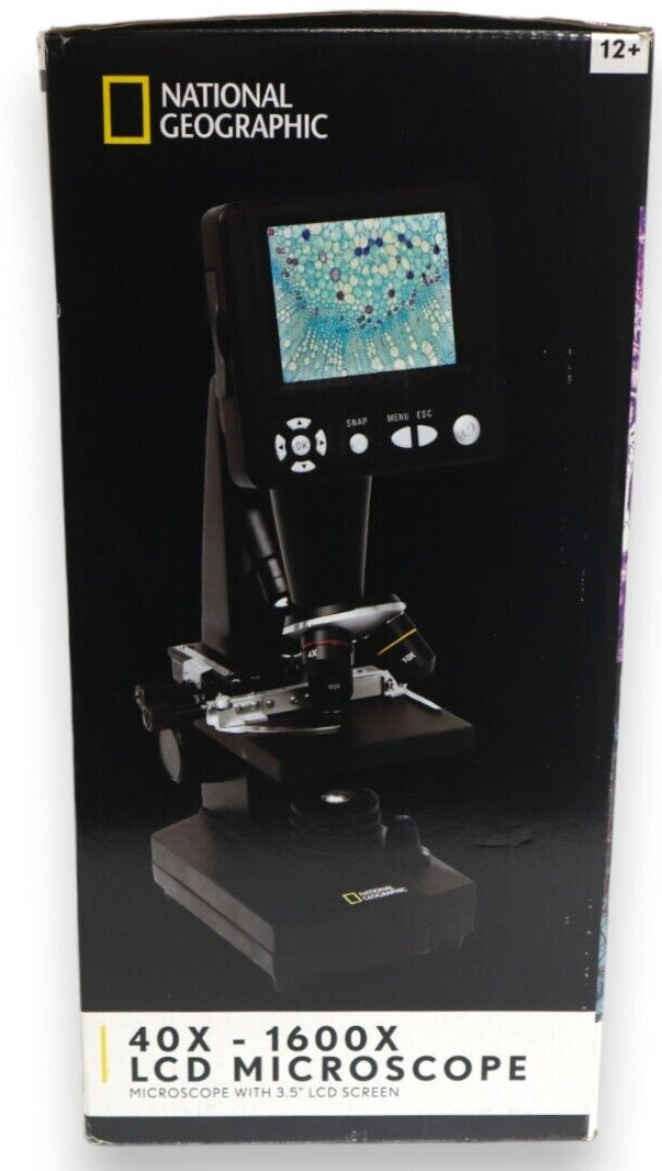 National Geographic 40x-1600x LCD Microscope with 3.5 LCD Screen