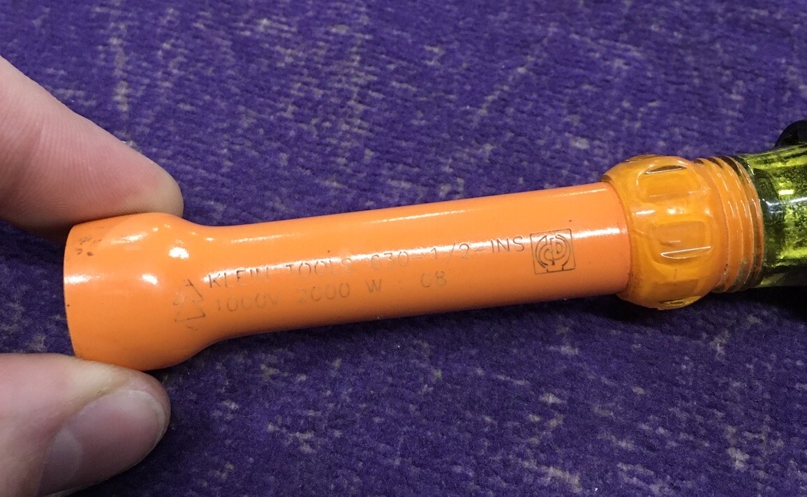 Klein USA 630 1/2" Insulated Nutdriver 1000V Tool