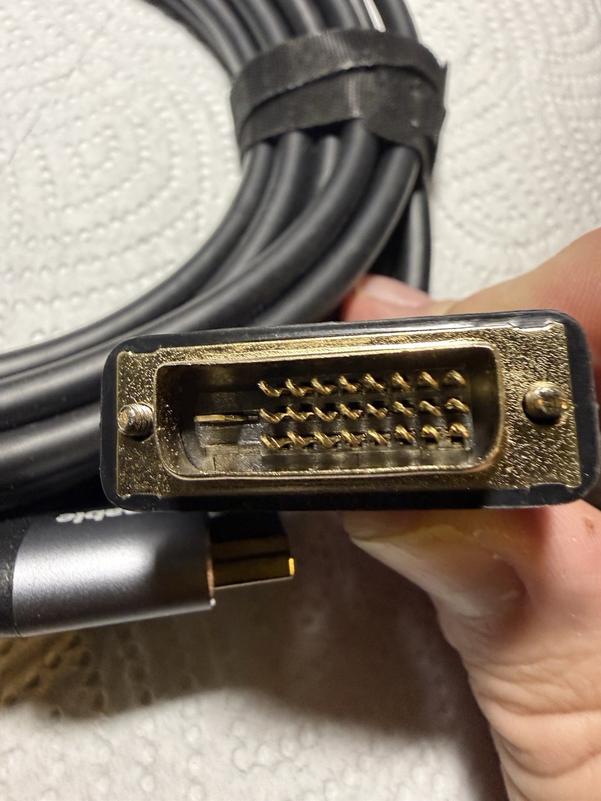 Conable 25ft 22AWG CL2 High Speed HDMI to DVI Adapter Cable - Black