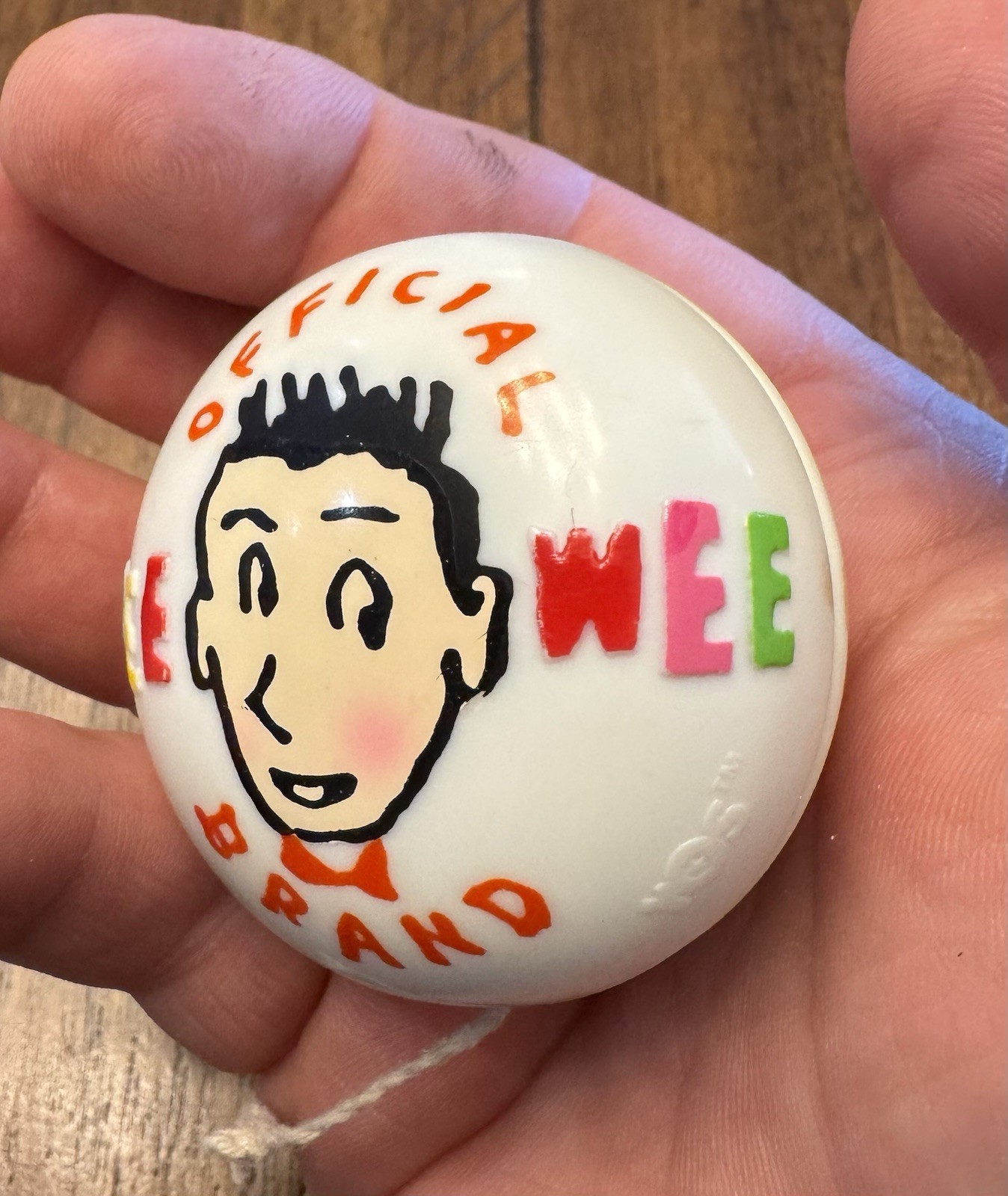 Vintage Official Pee Wee Herman Brand Plastic Yoyo