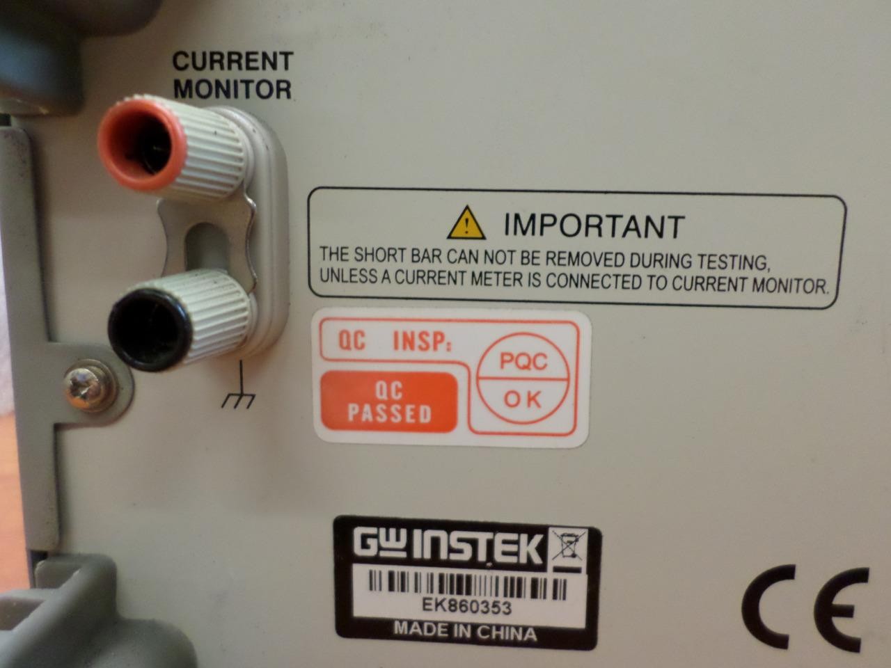 GW Instek GPT815 Electrical Safety Tester
