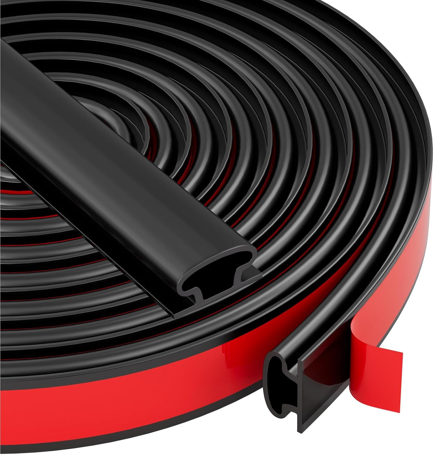 Black Rubber Weather Stripping Door Seal Strip, D Shape Door Weather Seal Strip,