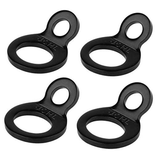 Multi-Purpose Tie Down Strap Rings Stainless Steel Tie-Down Anchors 4-Pack
