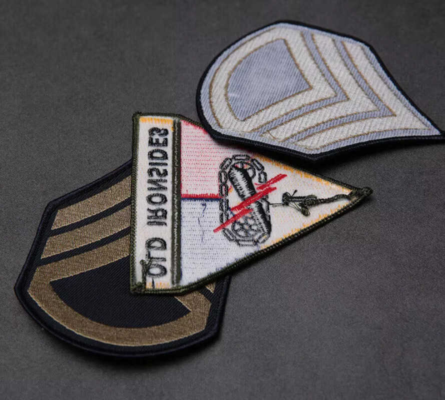 3PCS WW2 Brad Pitt Tanker Jacket Military EMBROIDERED PATCH SET