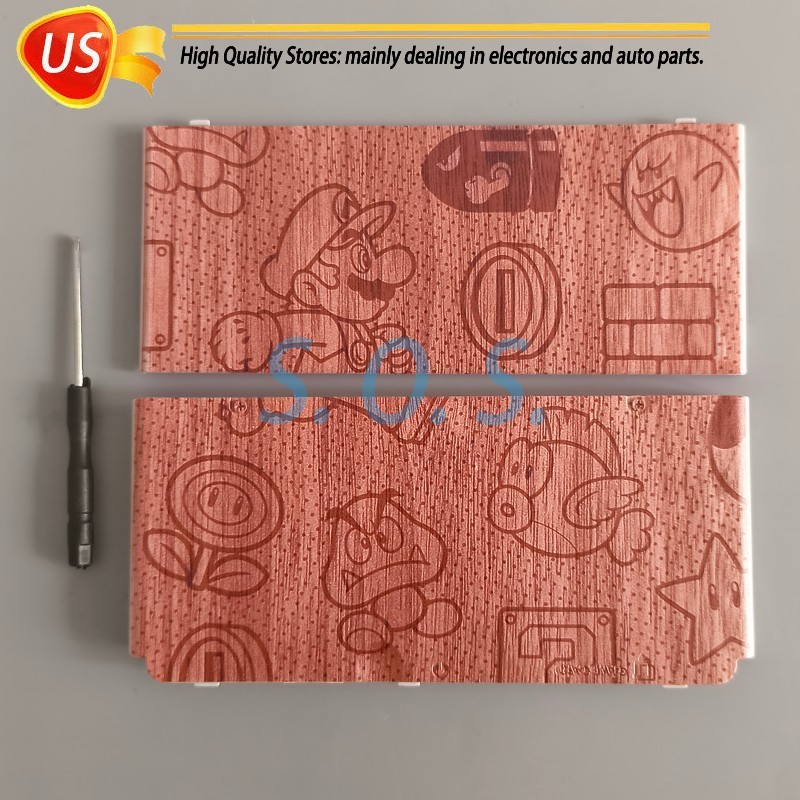 For Nintendo New 3DS console parts Kisekae Cover Plates Mario Monogram shell