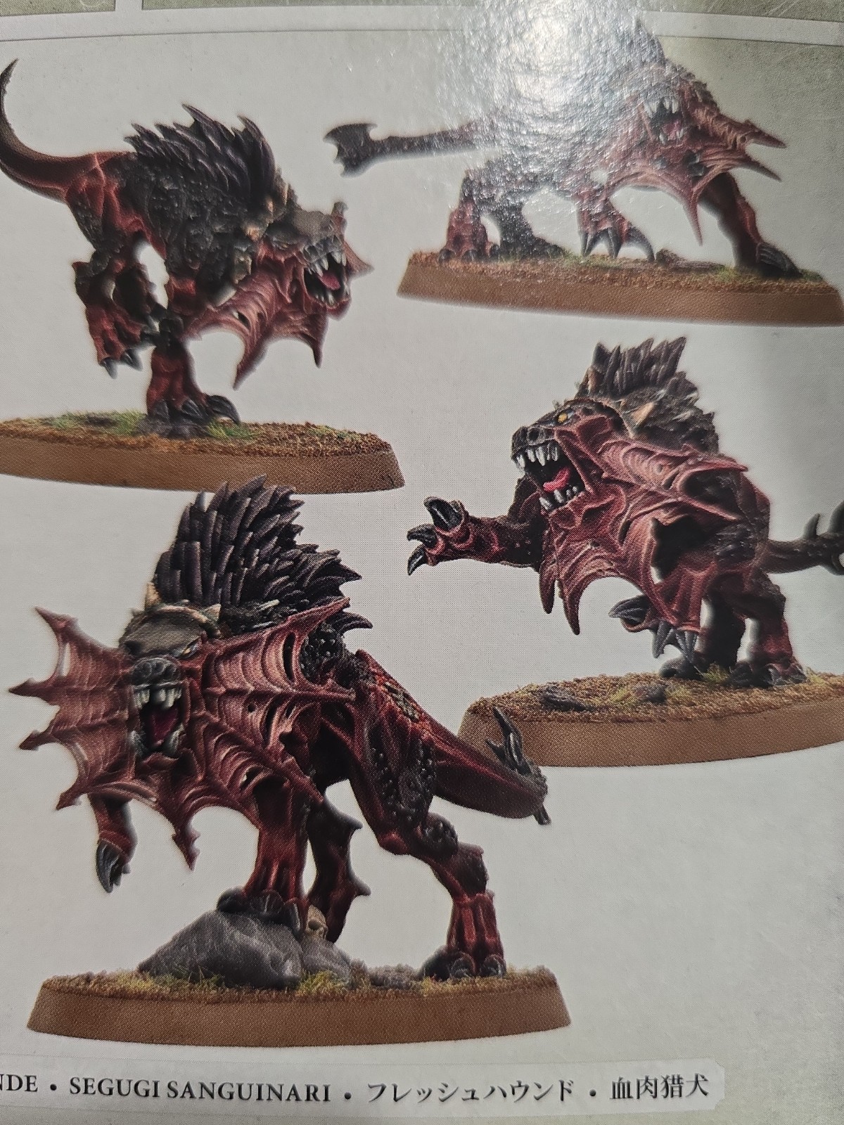 Daemons of Khorne Flesh Hounds - Warhammer Age of Sigmar 40k - NEW ON SPRUES X5