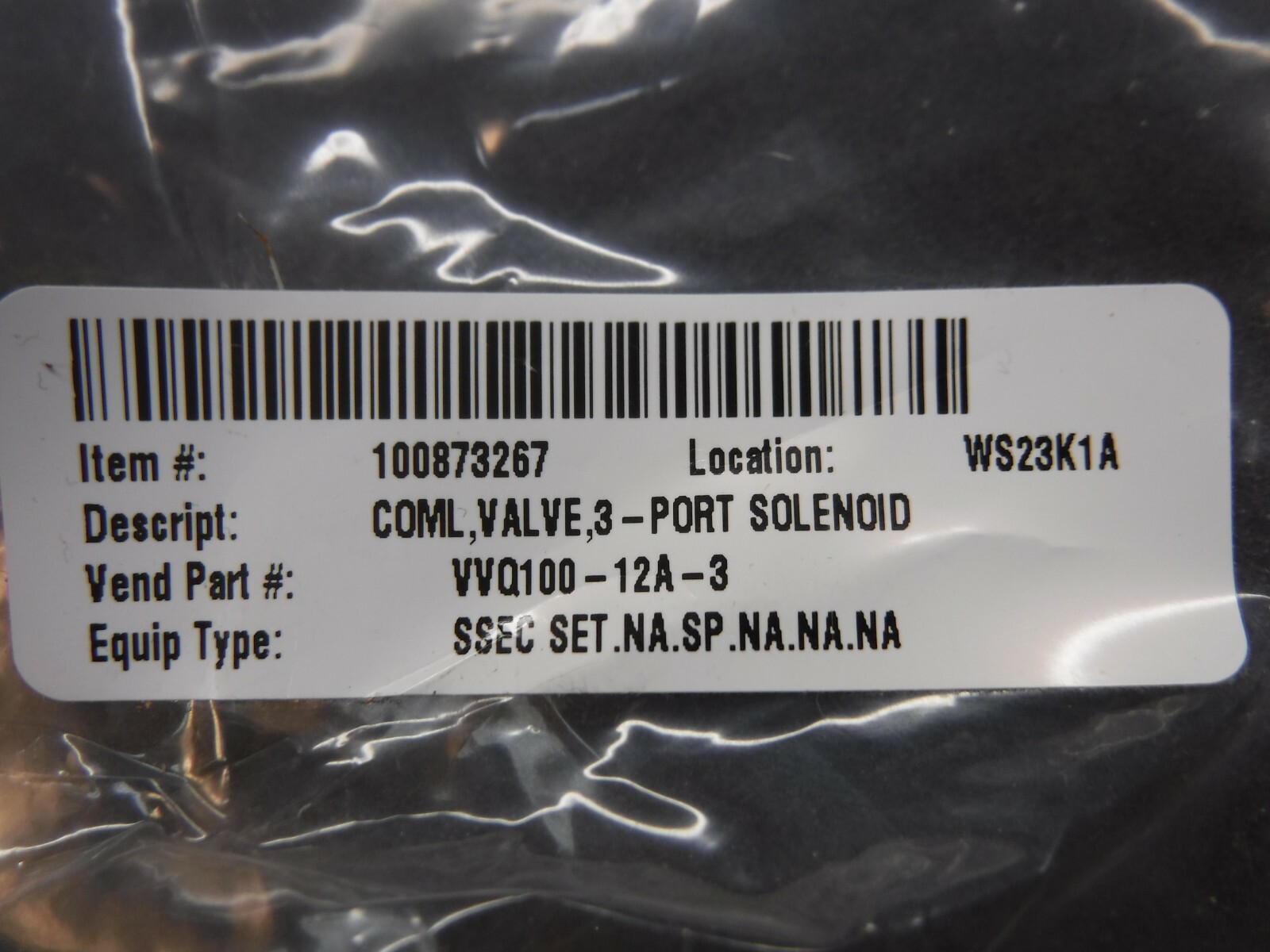 SMC, P/N: VVQ100-12A-3, Cable Assembly (New)