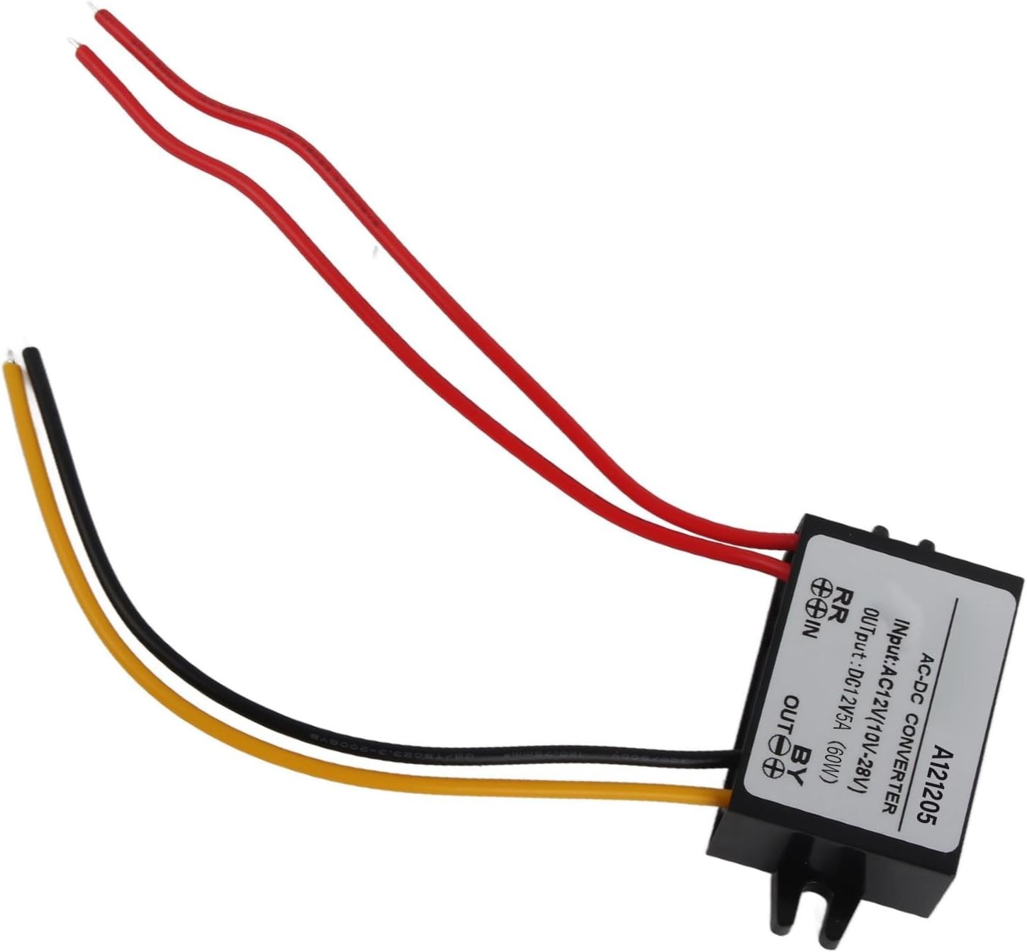 Rugged 12V AC to DC Converter, 10-28V Input, 3A Output for Versatile Use