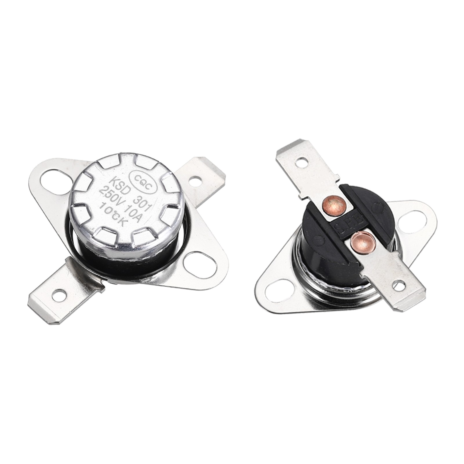Temperature Control Switch , Thermostat , KSD301 10°C , 10A , N.O 2pcs