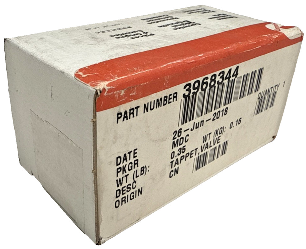 Cummins 3968344 Tappet, Valve Genuine OEM