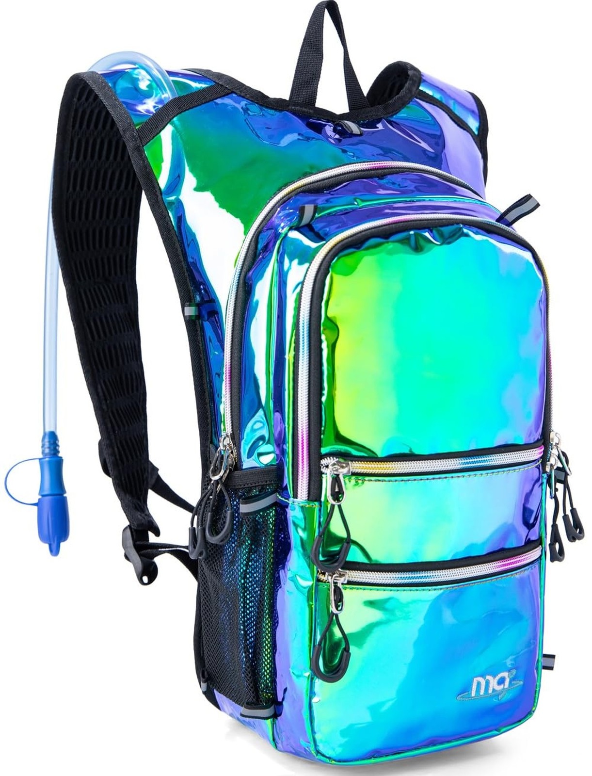 Hydration Backpack Pack with Cool Lights, 2L Water Bladder, Lightweight Bag f...
