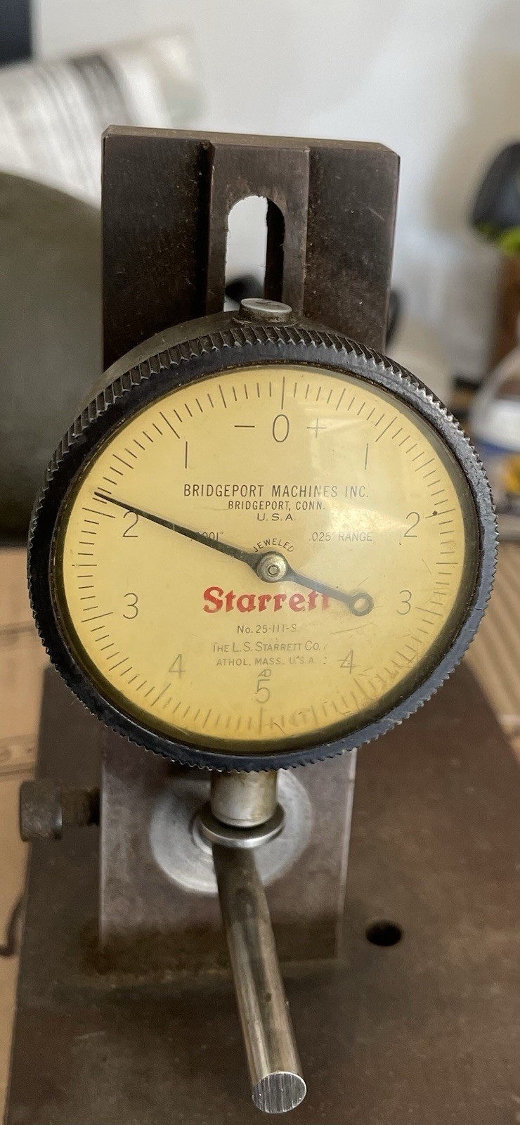 Starrett 25-111-S Dial Indicator .0001"-.025" Range – Precision Machinist Tool