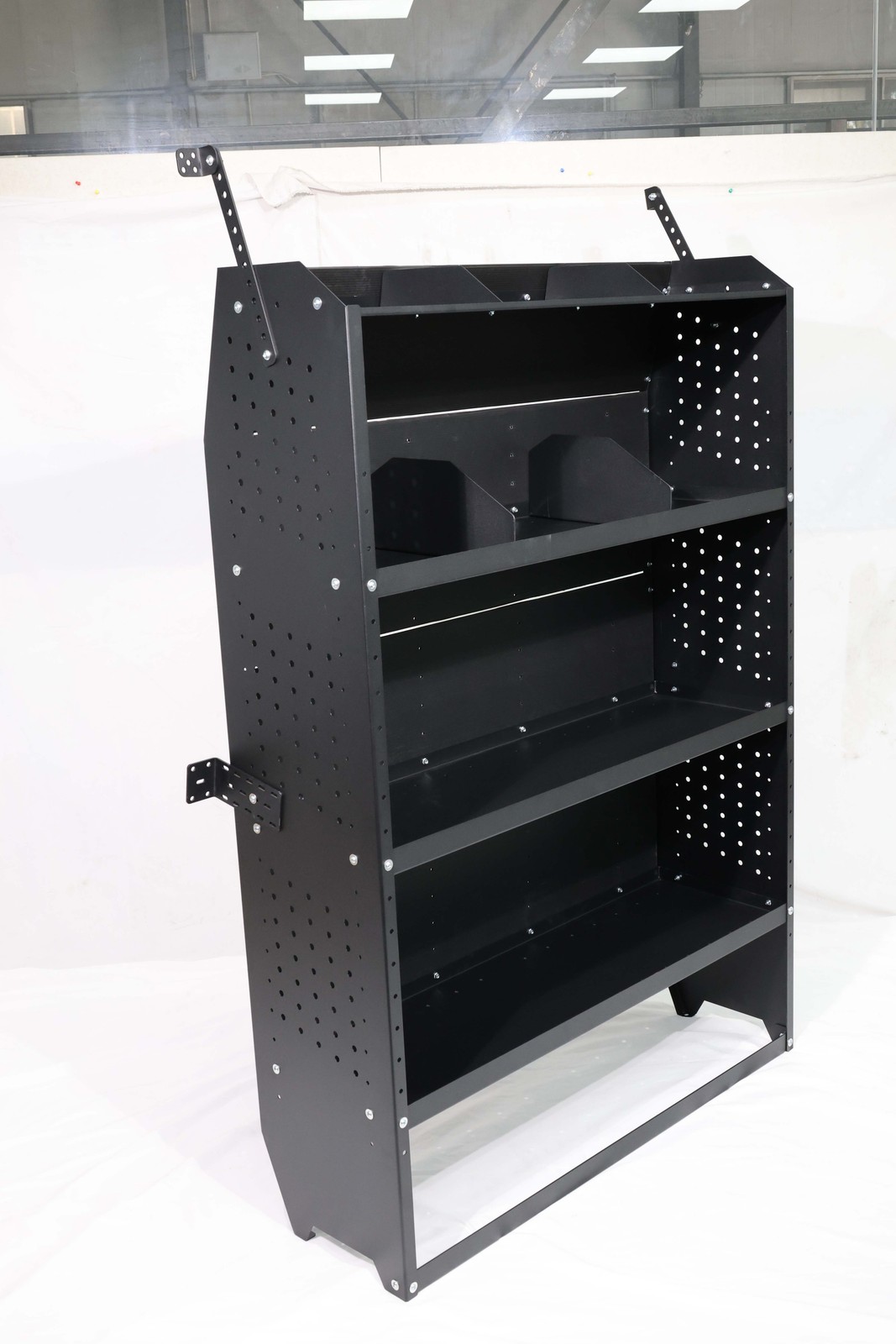 MELIPRON 32''W x 60''H x 13''D Mid/High Roof Steel Cargo Van Shelves Storage