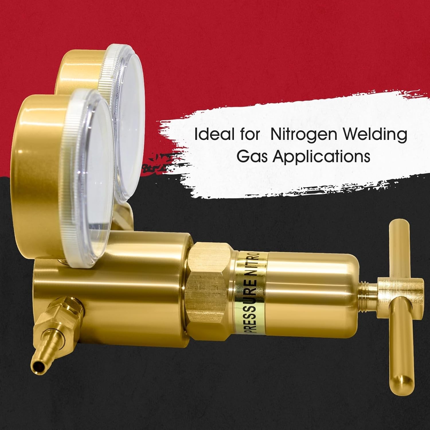 High Pressure Nitrogen Regulator, High Pressure Piston Regulator for Inert Ga...
