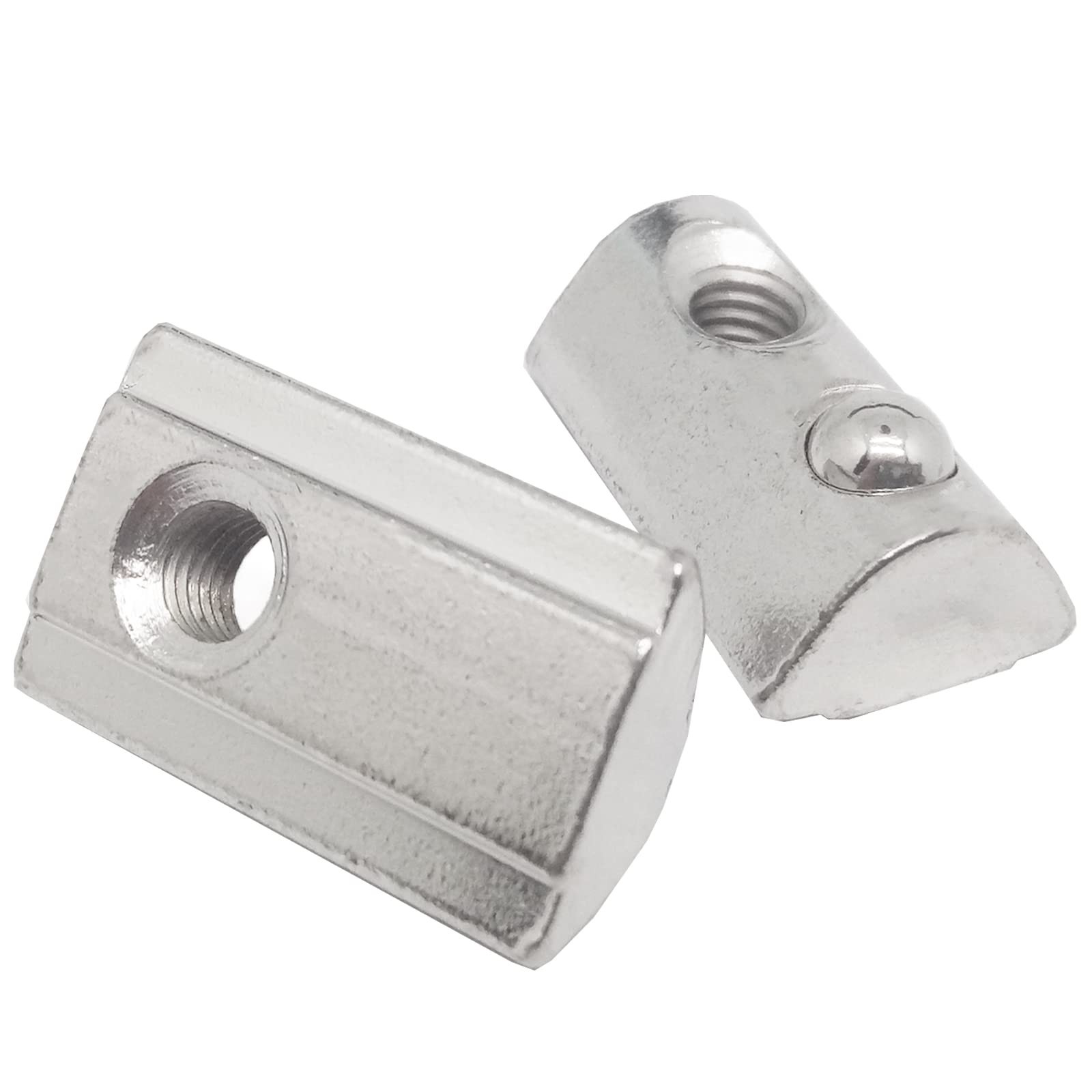 20Pcs 4040 Series M5 T Slot Nuts Roll-in Spring Nuts,Carbon Steel T-nut with ...