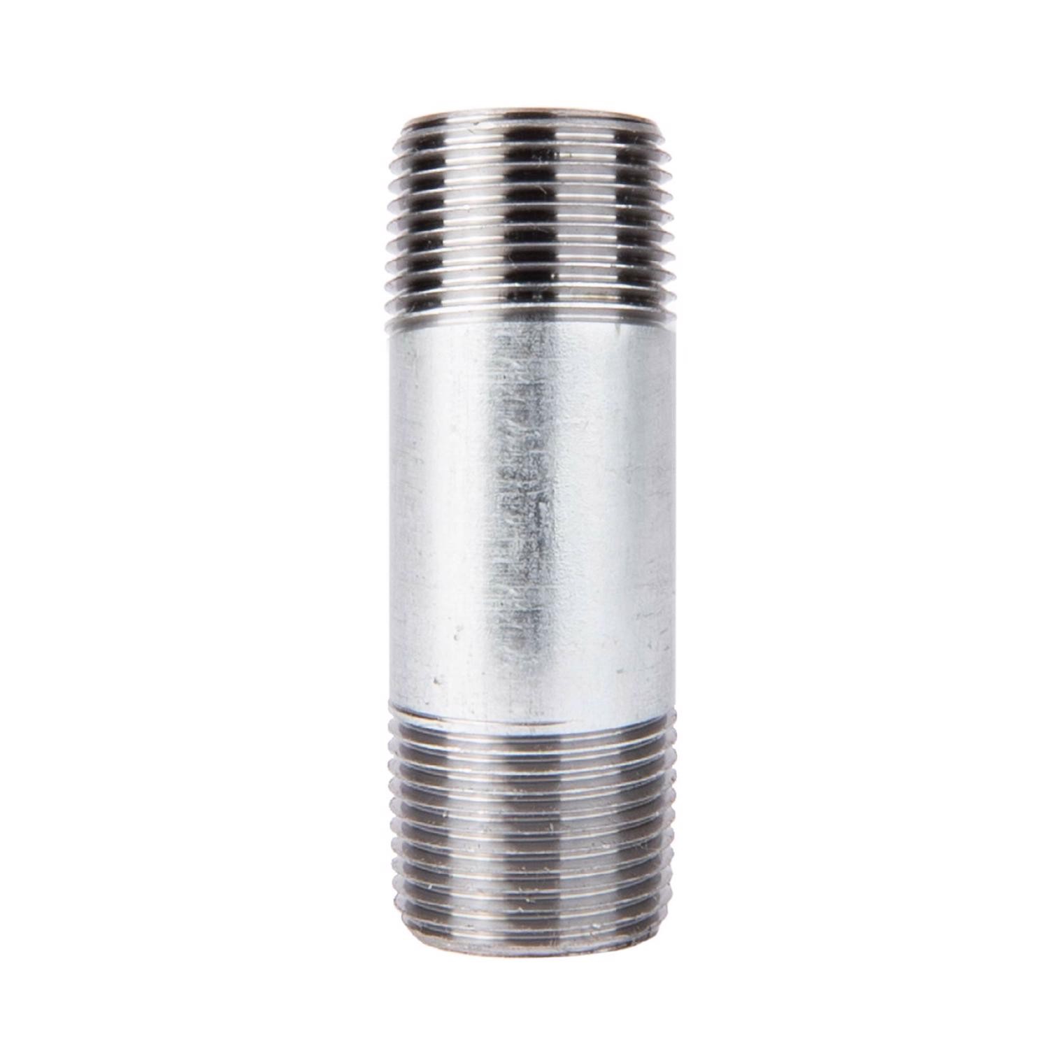 BK Products 562-030HN Galvanized Steel Nipple 3/8x3/8 MIP Dia. in. (Pack of 10)