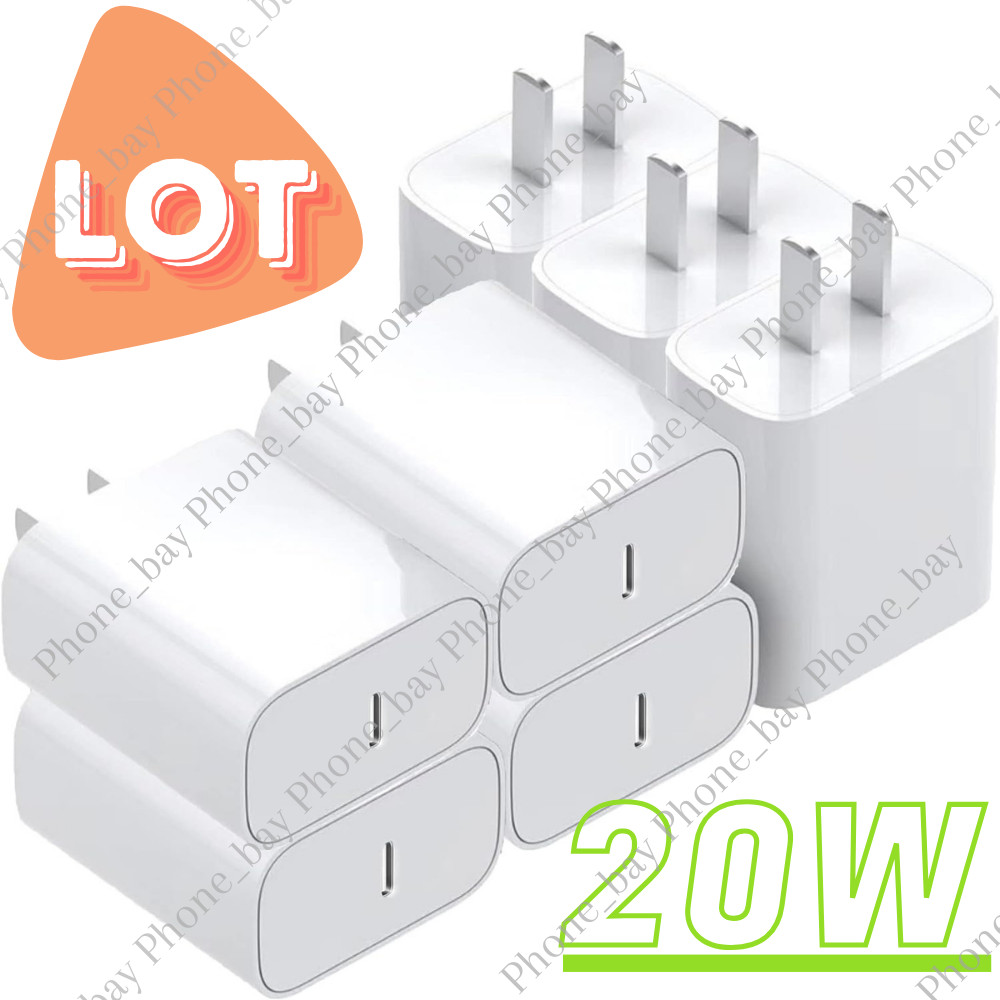 Lot 20W USB Type C Power Adapter Fast Charger Cube Block For iPhone iPad Android