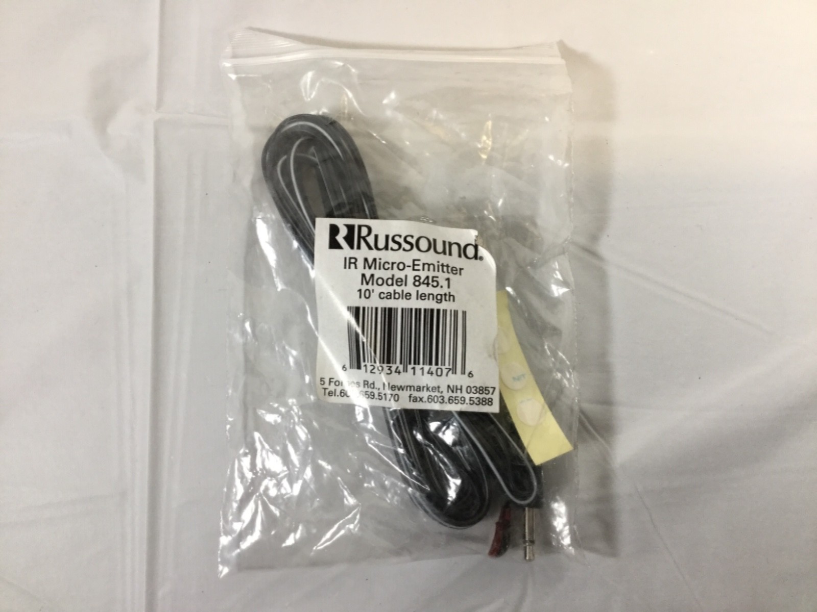 NEW Russound IR Micro Emitter 845.1 10' Cable Imitter  Remote Repeater