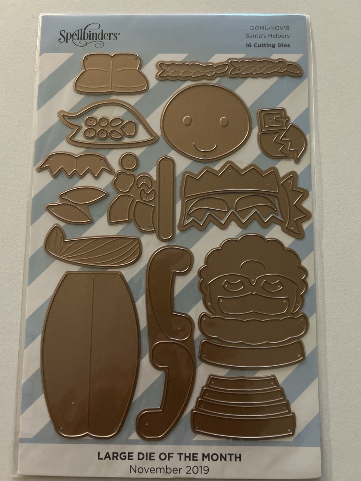 NEW Spellbinders Large Die Of The Month Nov 2019 SANTA’S HELPERS Santa Claus