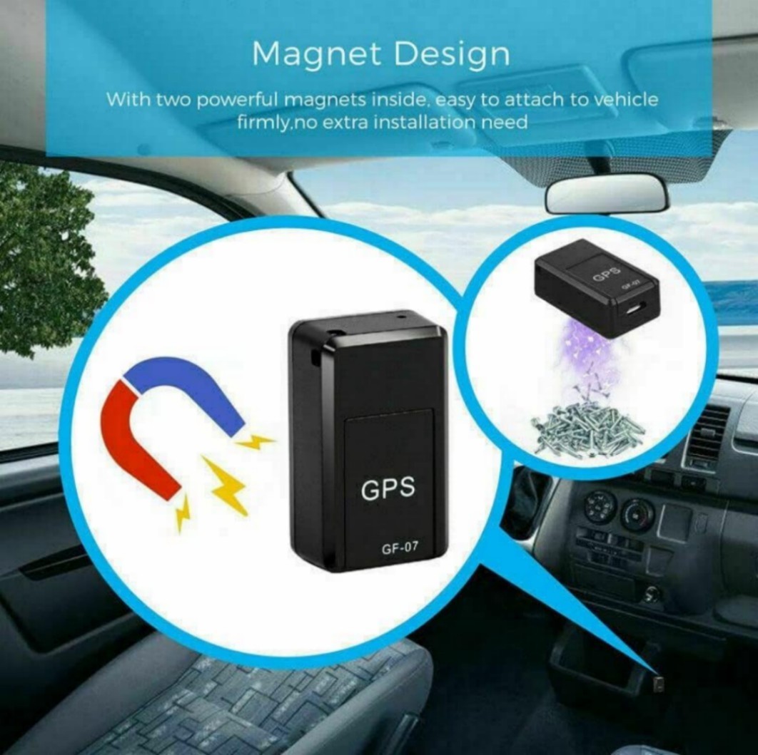 2Magnetic GF07 GPS Tracker for Vehicles,Mini Magnetic GPS Real time Car Locator=