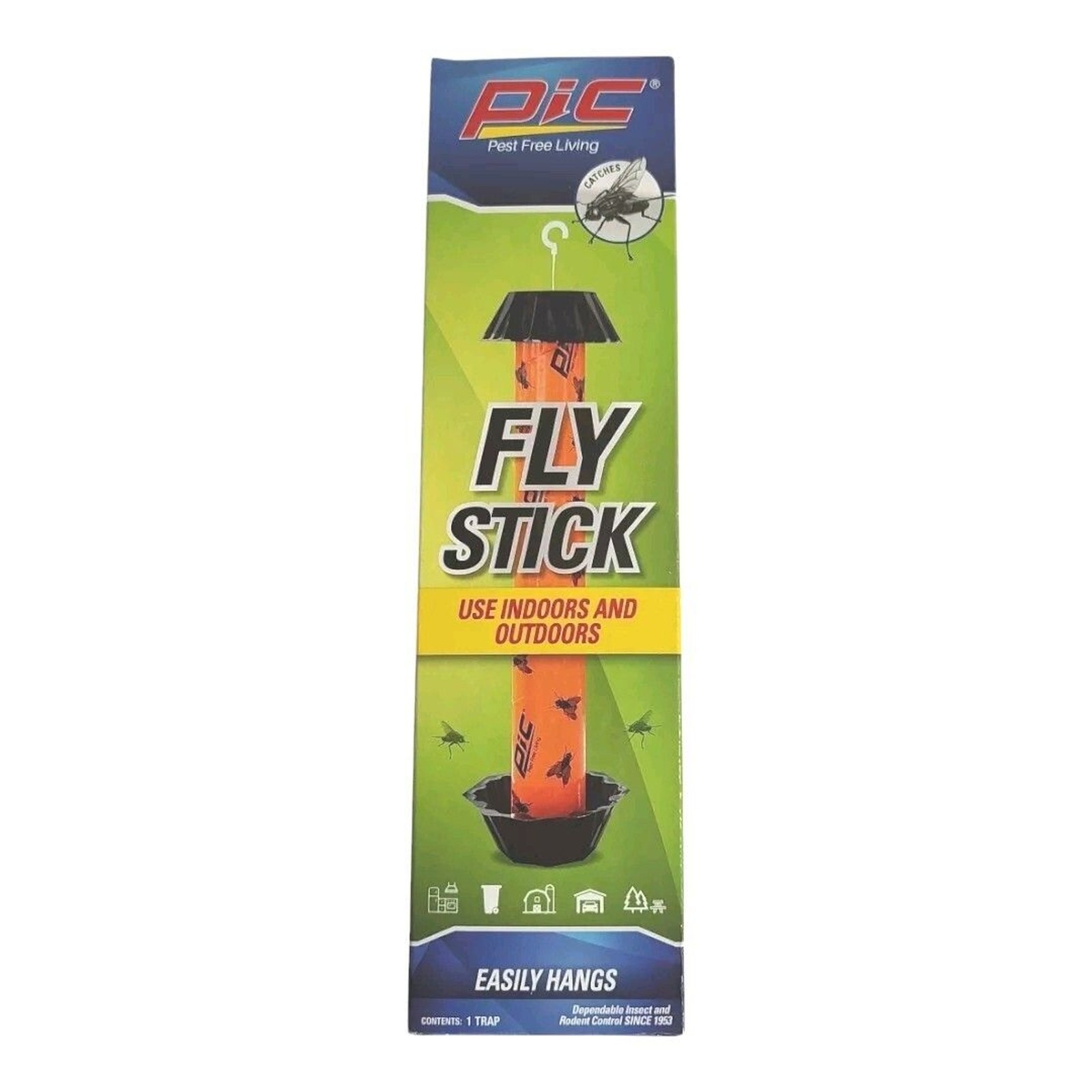 Hanging Fly Stick Indoor Outdoor Kitchen Garage Barn Porch Flying Insects Bugs