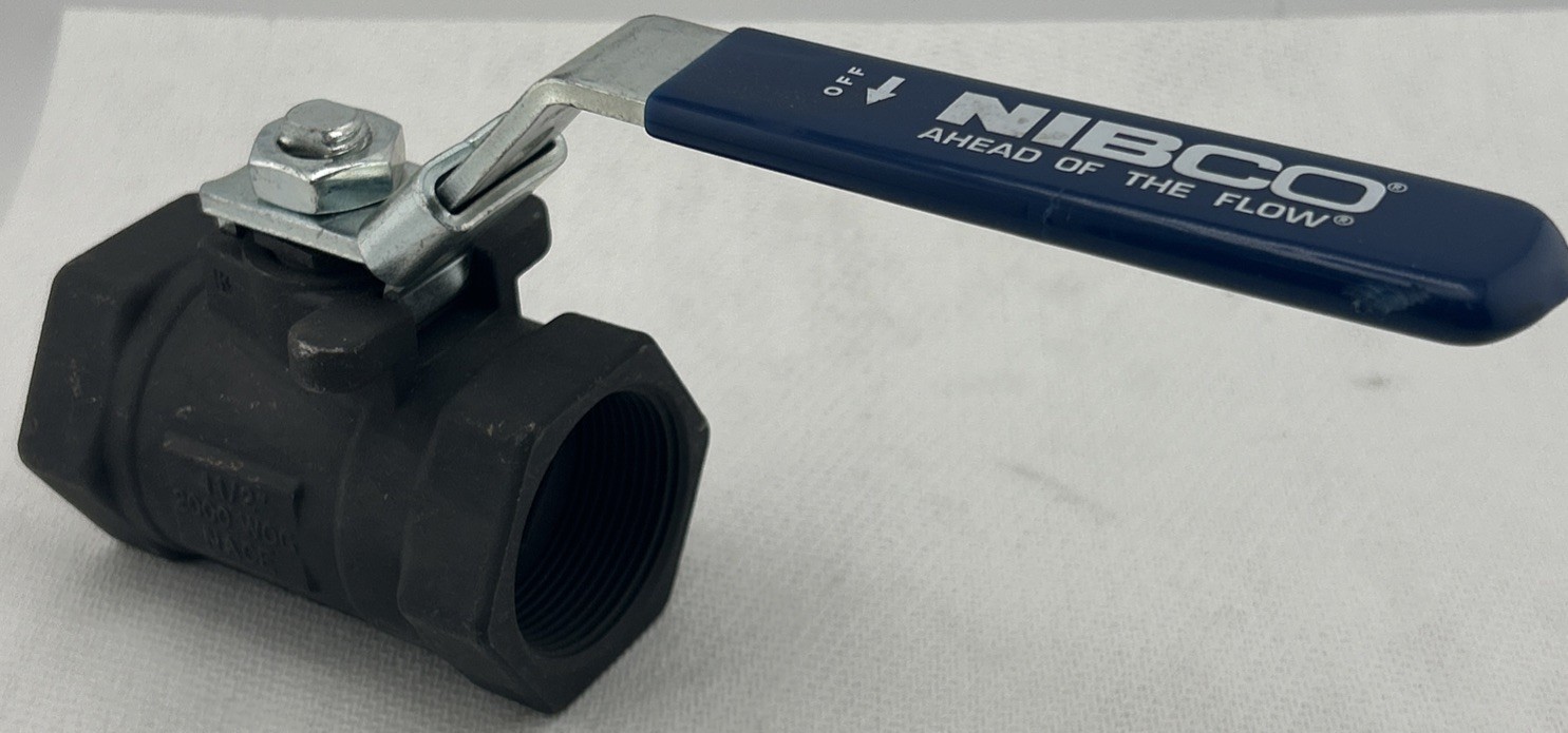 NIBCO 1 1/2" 2000 WOG NACE WCB CARBON STEEL BALL VALVE