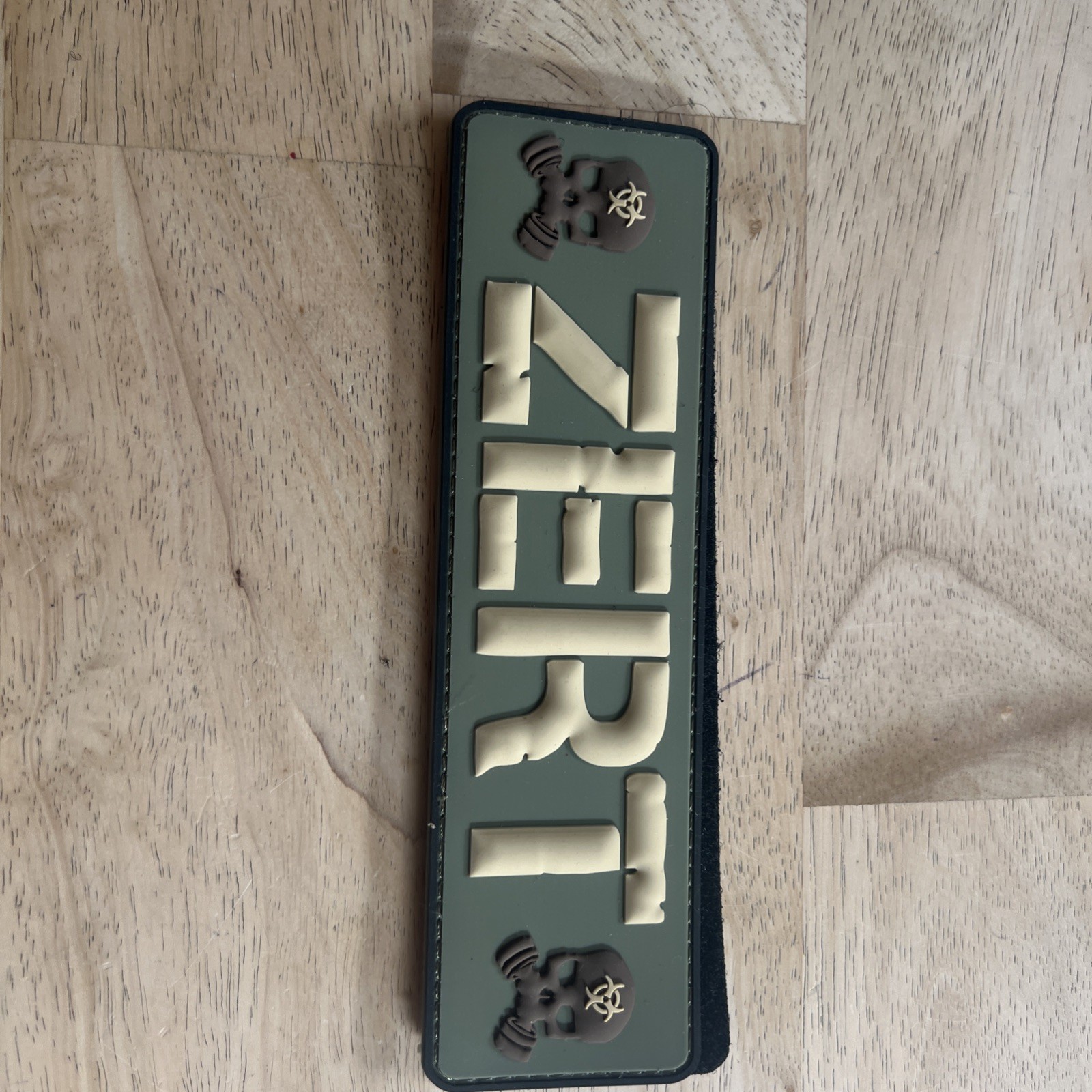 Z.E.R.T. PVC Raid Patch - Olive Drab Green / Tan (7" x 2")