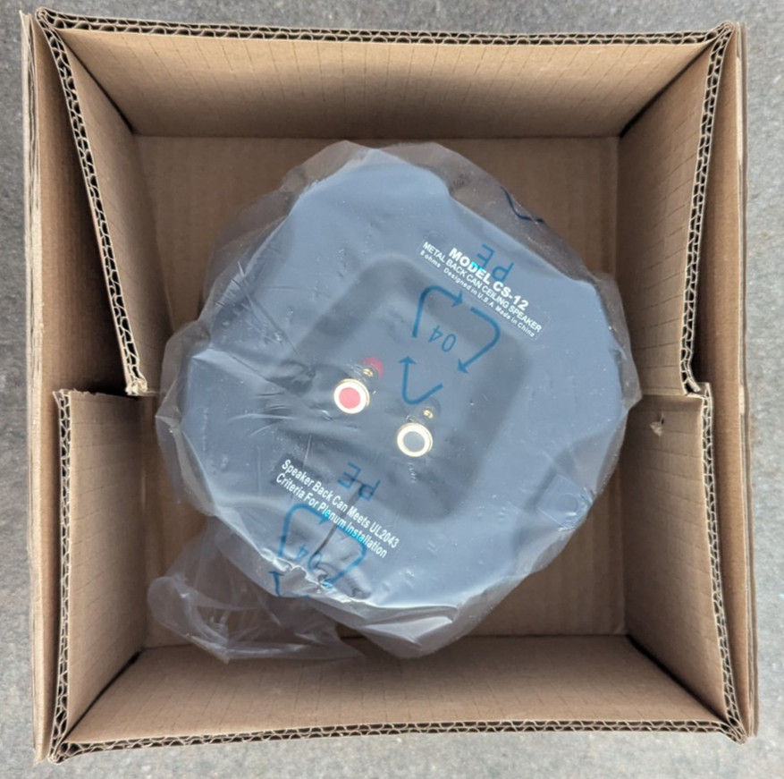 Ceiling Speaker Model CS-12 Metal Back Can