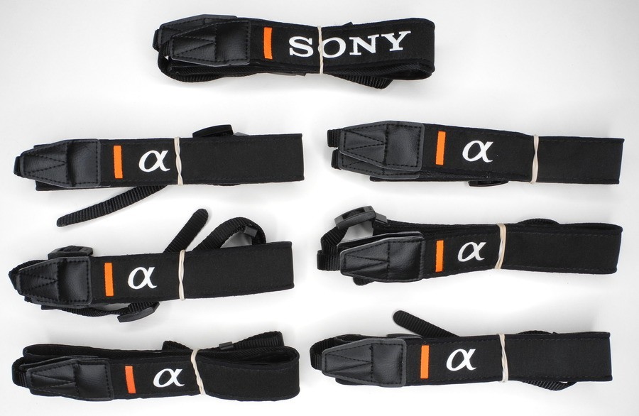 Lot Of 7x Sony Alpha Genuine 1 1/8" Camera Neck Straps
