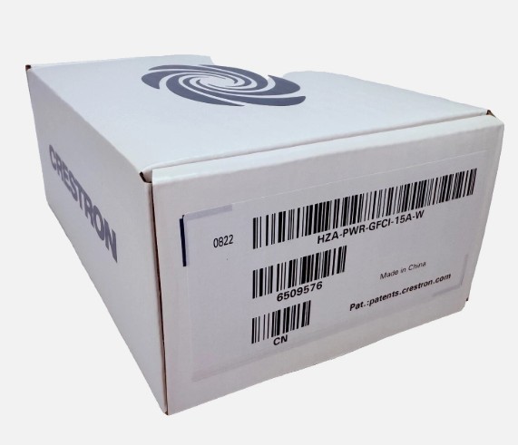 Crestron HZA-PWR-GFCI-15A-W Duplex Receptacle, GFCI, 15A, White - NEW - SEALED