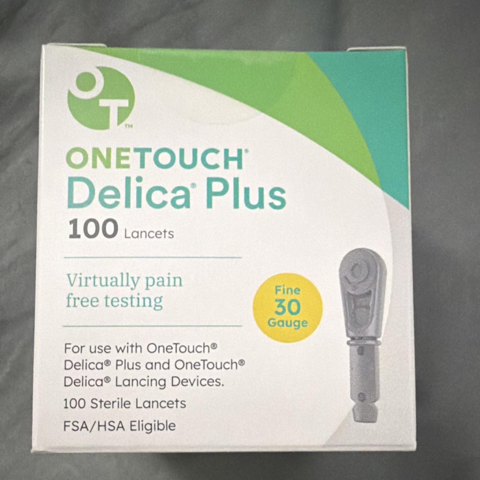 OneTouch Delica Plus 100 Sterile Lancets 30G for Delica Lancing Devices
