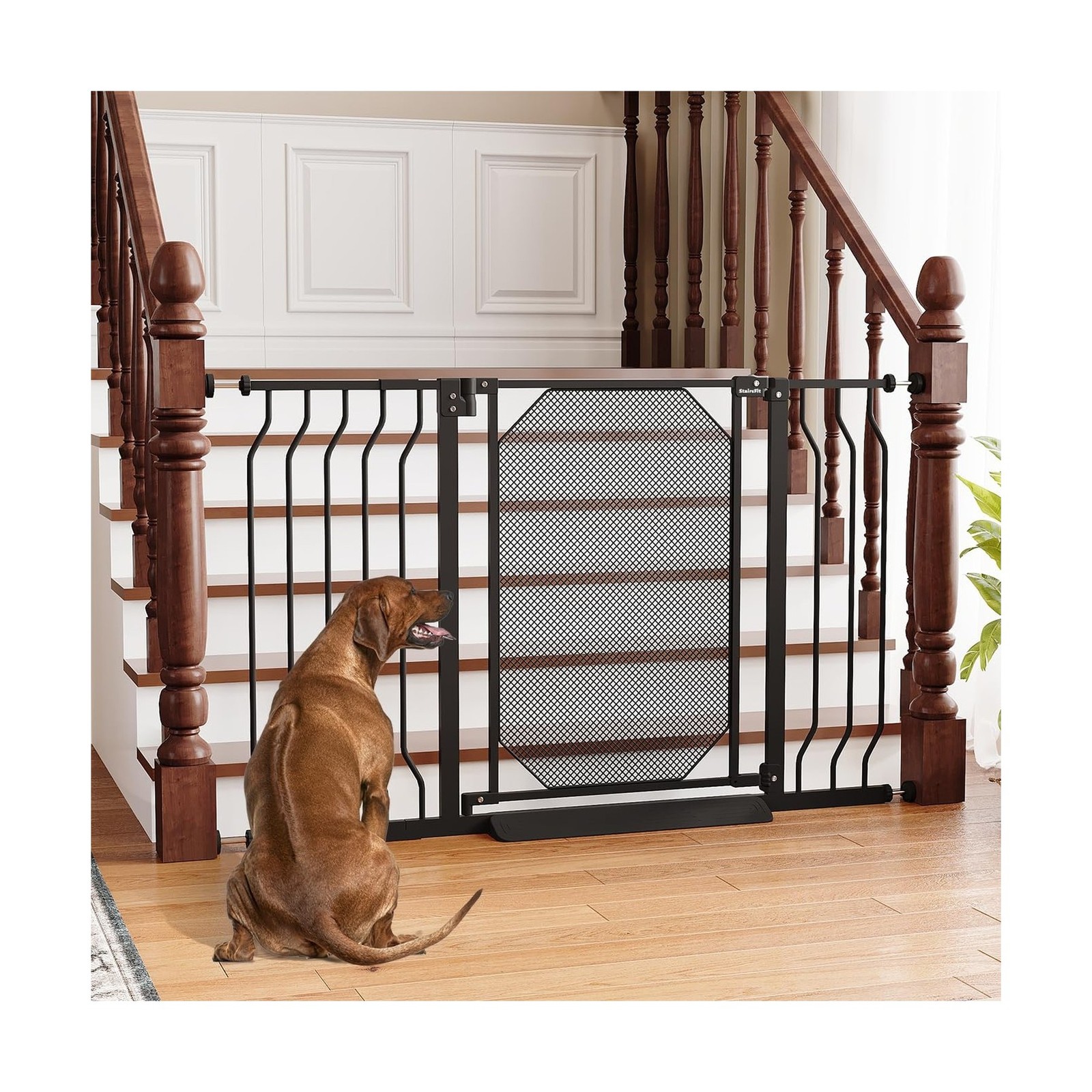 29.5"-48" Metal Baby Gate for Stairs & Doorways - Easy Install 30.5... Fast Ship