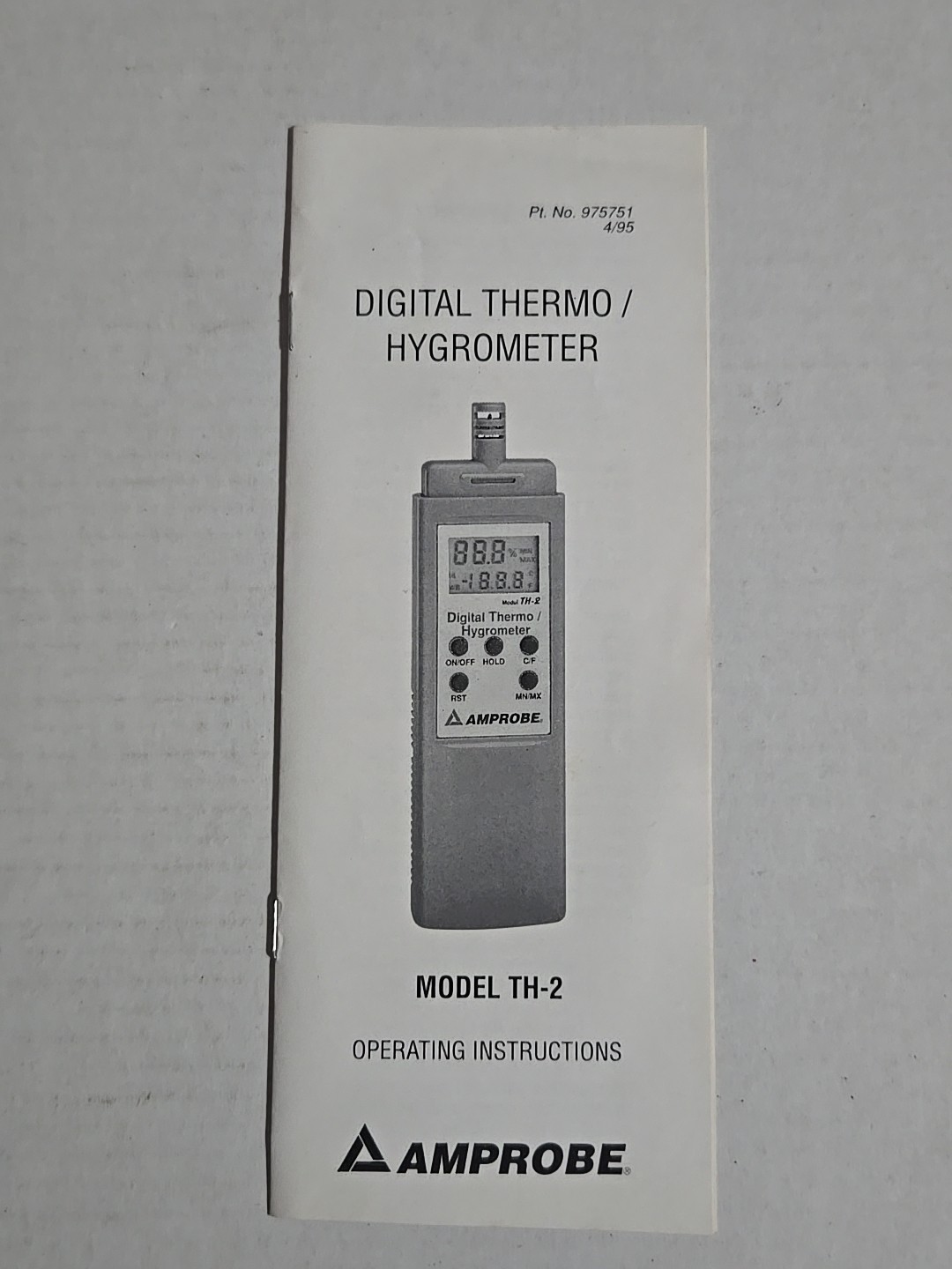 AMPROBE TH-2A Hygrometer Humidity Temperature Meter