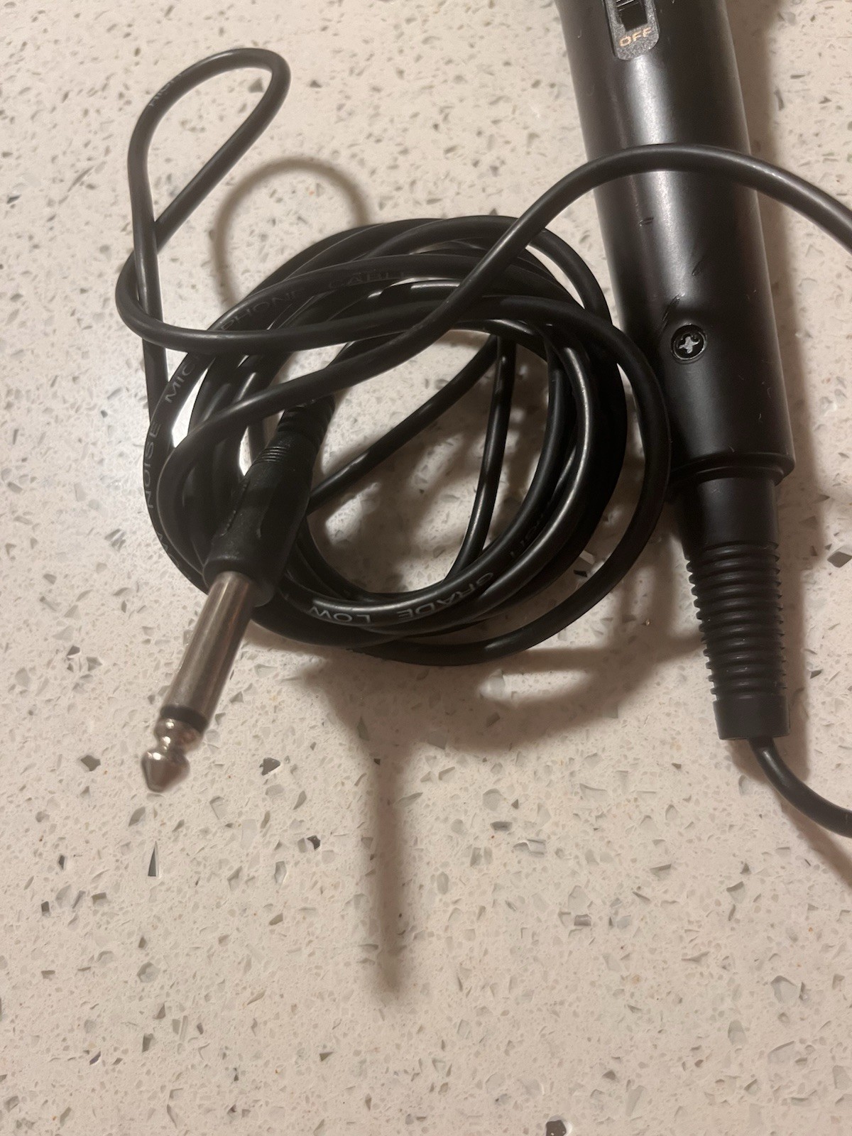 ION Handheld Wired Karaoke Microphone Black with On/Off Switch