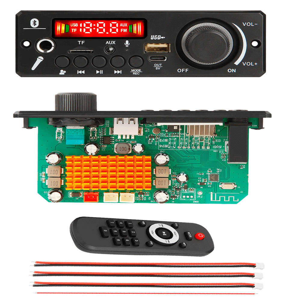 1xTPA3116 200W Amplifier Bluetooth Audio Decoder Board for FM Radio Music Player