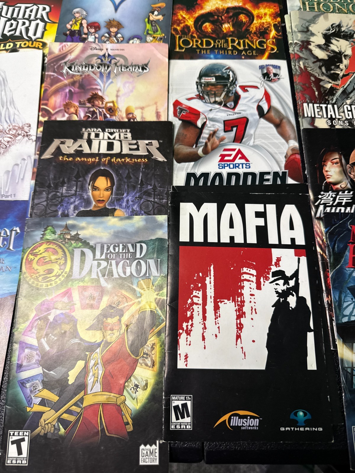 video game manuals lot Playstation 2