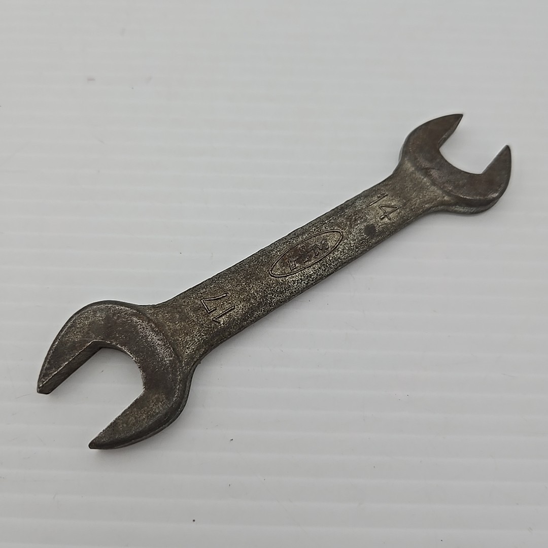 Vintage HM 17 x 14 Metric Open Ended Combination Wrench