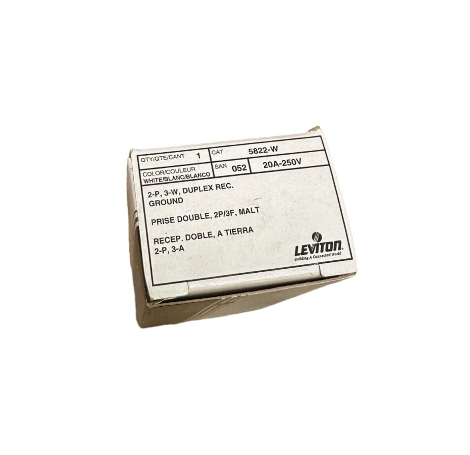 Leviton 5822-W Grounding Duplex Receptacle **SALE**