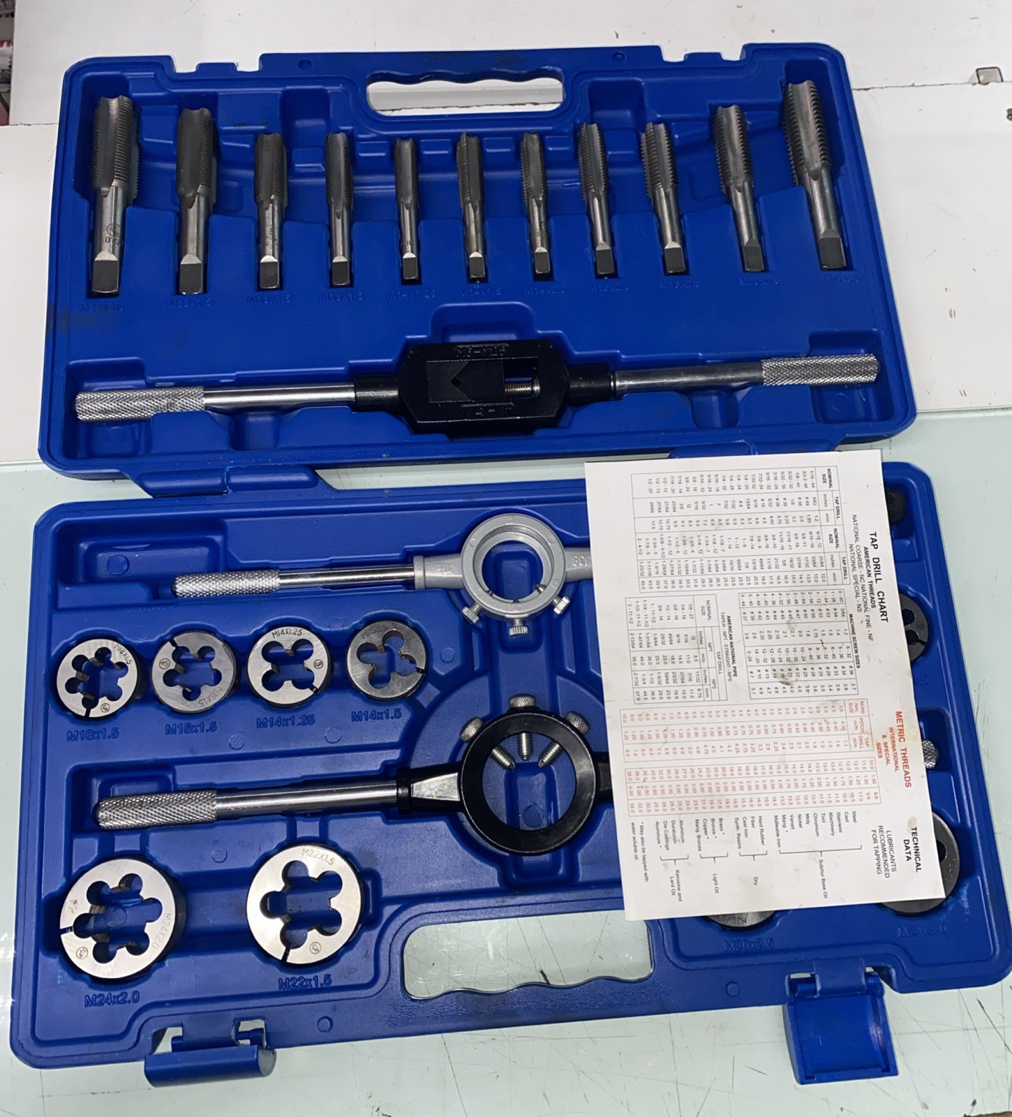 Cornwell Tools 26 pc Large Metric 14mm - 24mm Tap and Die Set Automobile Tools