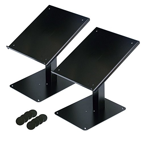 Kikutani DJ-CDL CDJ Player Stand Pair Set of 2 Adjustable Large DJ Black New