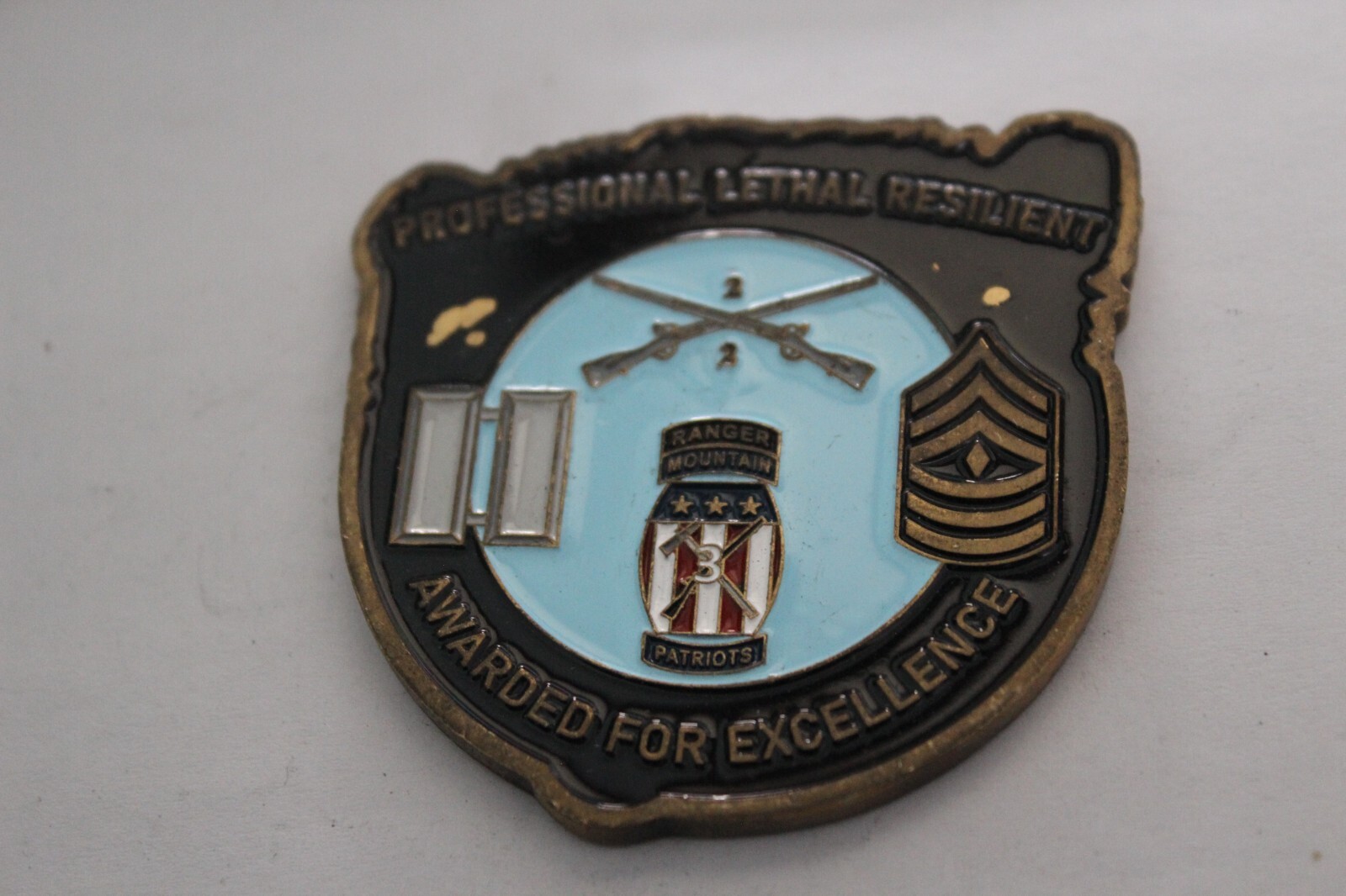 US Mountain Ranger Patriots Challenge Coin