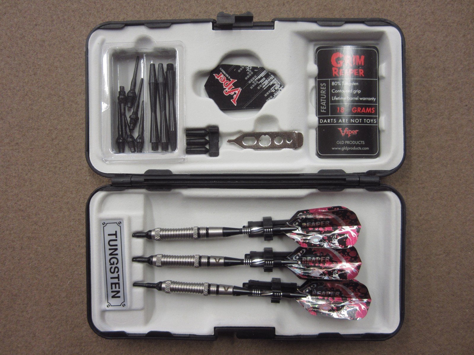 Viper Grim Reaper 18g Soft Tip Darts Tungsten 21-2502-18 w/ FREE Shipping & Case
