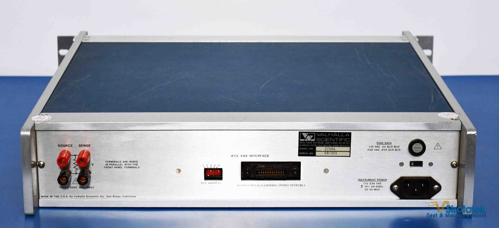Valhalla Scientific 2718A Programmable Resistance Standard - NIST Calibrated