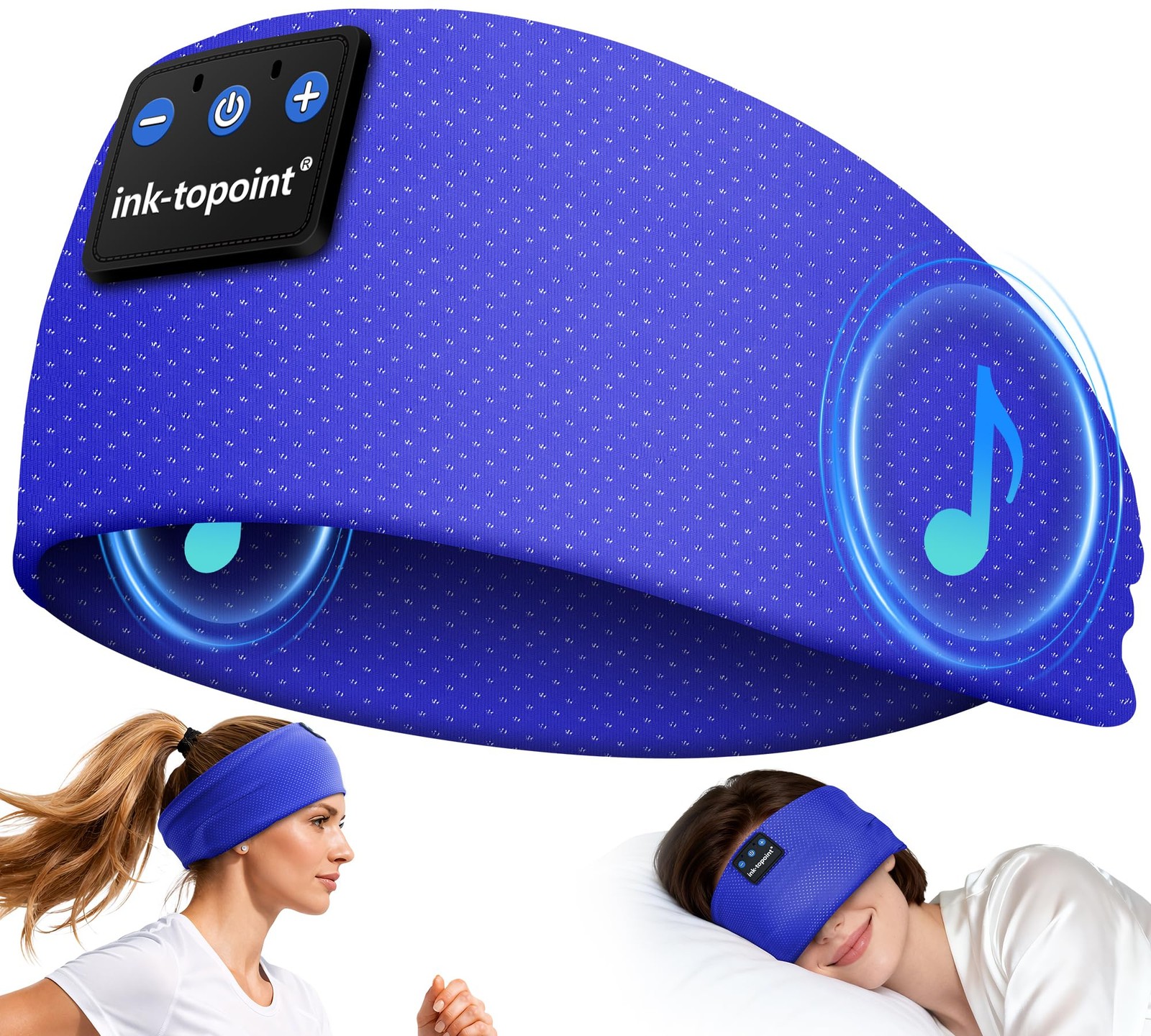Sleep Headphones Bluetooth 5.4 Headphone, Sports Earphones with HD Stereo Spe...